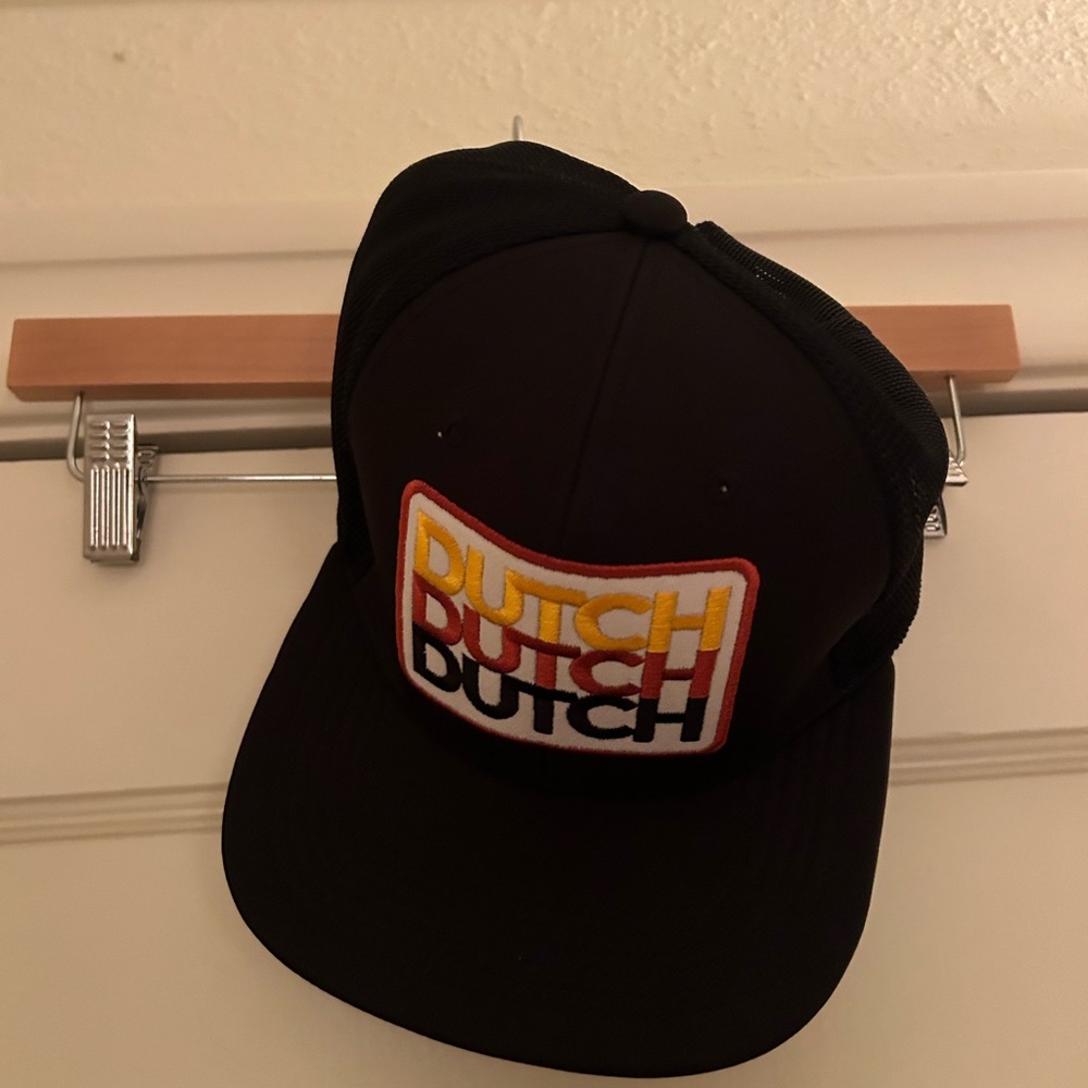Dutch Bros Black Hat with Multicolor Logo